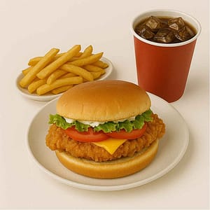 Crispy Chicken Sandwich, Fries & Drinks