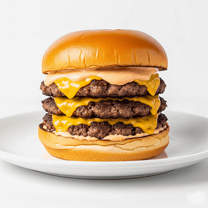 Triple Smash Cheeseburger